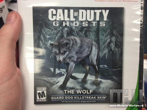 Новый Скин в Call of Duty Ghosts: "The Wolf" Guard Dog Killstreak Skin