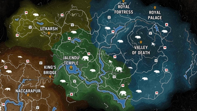 Карта Кирата из  Far Cry 4